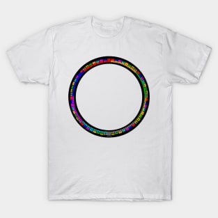 64 symbols circle (colour) T-Shirt